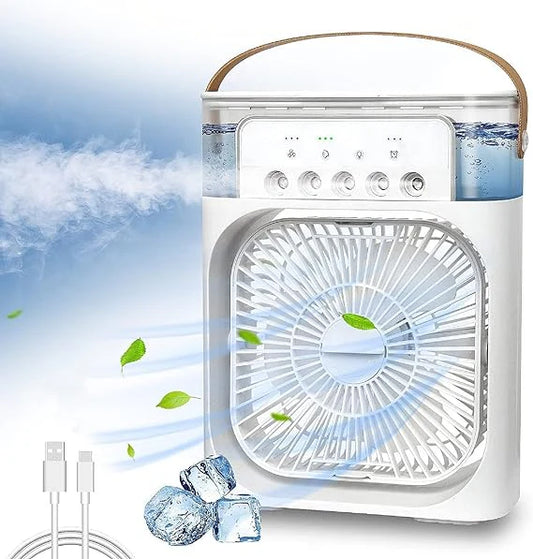 Mini Portable Air Conditioner Humidifier Fan
